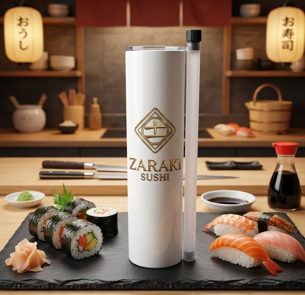 Push-Pop Sushi Zaraki no balcão de sushi